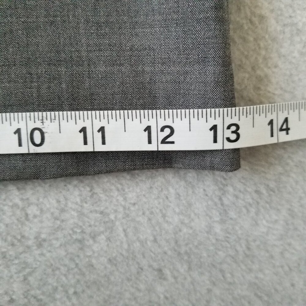 Theory Womens Gray Wide Leg Wool Blend Career Pleated Dress Pants Interview Sz 4 - Picture 11 of 12